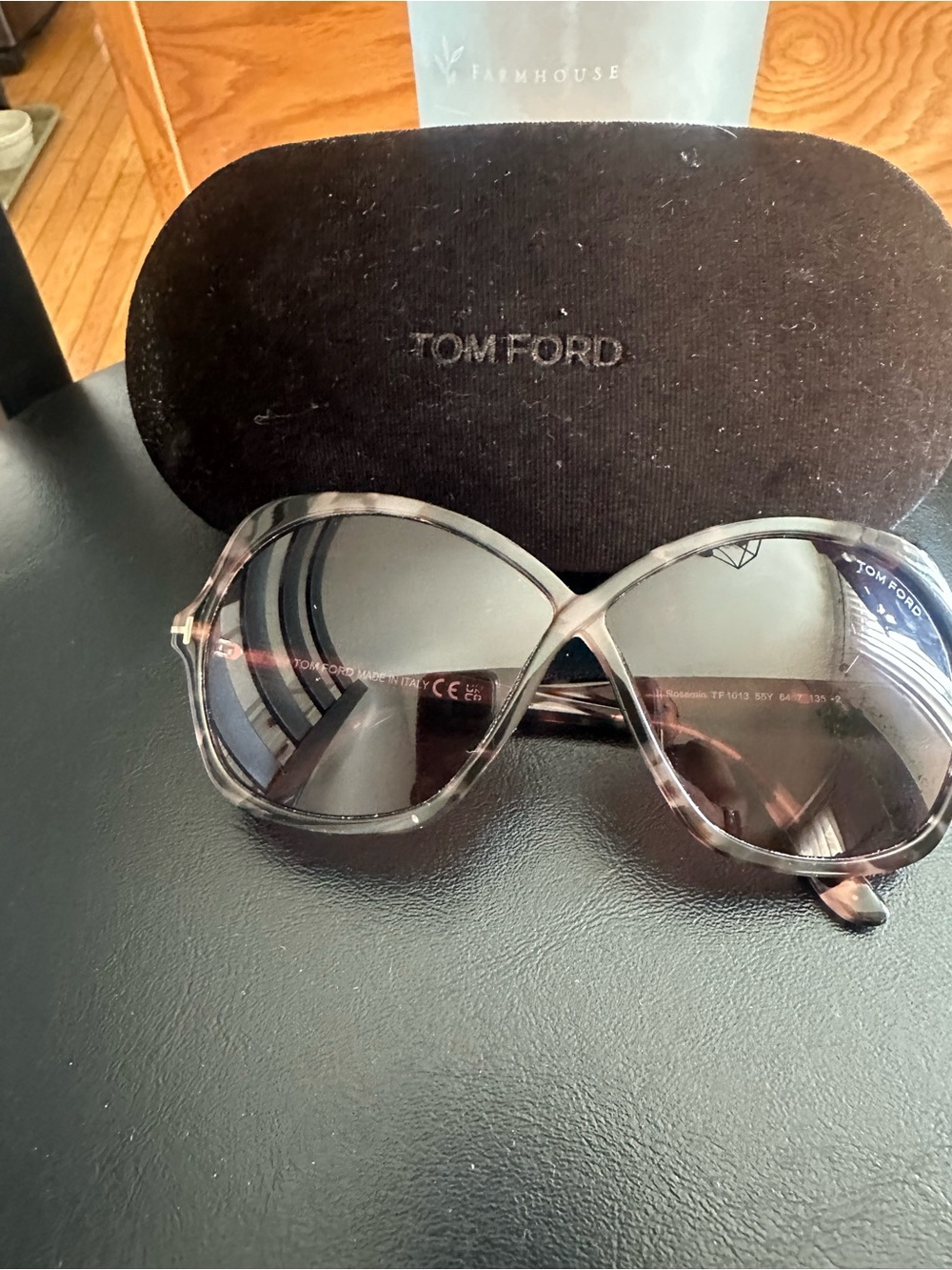 Tom Ford Women’s Acetate Rosemin Sunglasses TF1013 Havana Brown